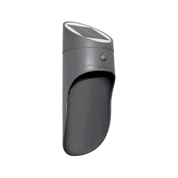LED solarno zidno svetlo sa senzorom PALESA LED/1W/3,7V IP65 1800 mAh siva