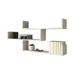 Zidna polica TRIO 55x119 cm bela