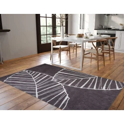Conceptum Hypnose Tepih Ada Gönül -AL 351, 210x310 cm, Antracit-beli