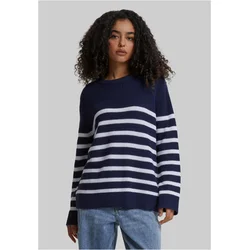 Womens striped sweater white/blue