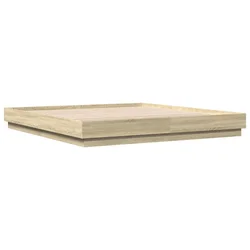 Vidaxl Posteljni okvir sonoma hrast 200x200 cm inženirski les