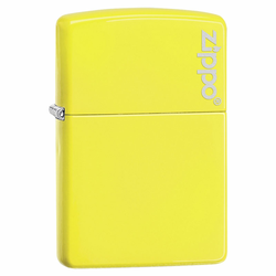 ZIPPO upaljač – NEON ŽUTI SA ZIPPO LOGOOM