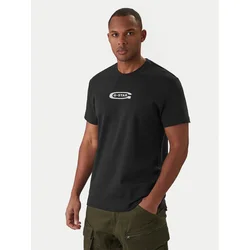 G-Star Raw Majica Old Skool D25967-C812 Črna Regular Fit