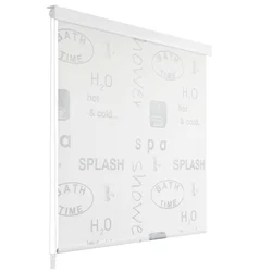 Roleta za tuš 120 x 240 cm s natpisom Splash