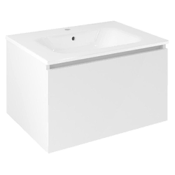 SAPHO LOREA Elegantna Kopalniška Omarica 70x44x51,2 cm, 1x Predal, Bela Mat