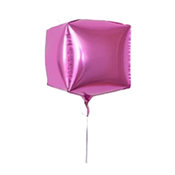 Prestige Folija balon Kockasti, Roze, 56cm