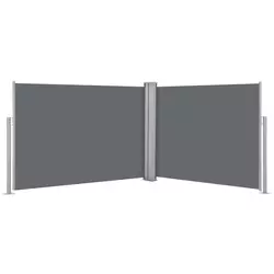 Den Zložljiva stranska tenda antracitna 100x1000 cm