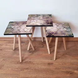 HANAH HOME Set 3 stočića 3Shp275 Multicolor
