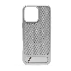 Maska za telefon HOLEY MAGSAFE za Iphone 16 Pro Max, Srebrna