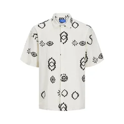 JACK & JONES Srajca JJNOTO  črna / naravno bela