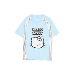 Cropp - Majica kratkih rukava s printom Hello Kitty - bledoplavo