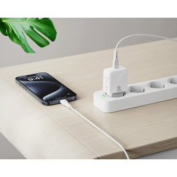 XO L141 Kućni punjač 20W Beli + Tip C kabl 1m