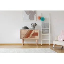 Hanah Home Noćni stočić City Two Flow, 60x61x40 cm, Bordo
