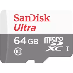 Sandisk MicroSDXC 64 GB Ultra (80 MB/s, razred 10 UHS-I, Android)