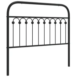 Vidaxl Kovinsko nadomestno vzglavje črno 107 cm
