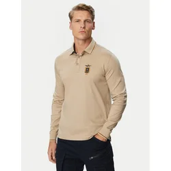 Aeronautica Militare Polo majica 262PO1940UJ00663 Rjava Regular Fit