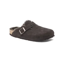 BIRKENSTOCK Nizki natikači Boston temno rjava