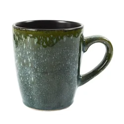 shumee 300 ml KERAMIČNA SKODELICA zelena vintage stil