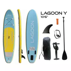 SUP daska Lagoon Yellow Eva 320x76x15cm, max. 140 kg