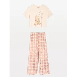 Sinsay - Dvodelna pamučna pidžama Winnie the Pooh - krem