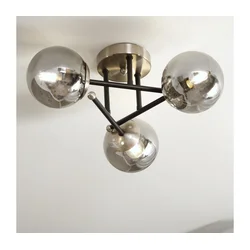 Brilagi - Plafonski luster MALIVA 3xE14/15W/230V matni hrom/zadimljeno staklo