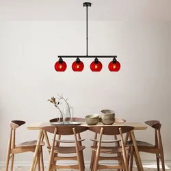 Opviq Luster Benek-15-14431, 80x15x80cm, IP20, Crno-crveni
