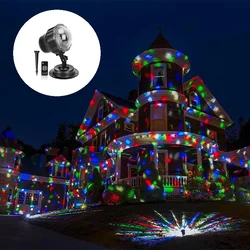 Led projektor snežne pahulje tačkice – ŠARENA/RGB – sa daljinskim