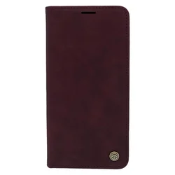 Maska za telefon LEATHER RETRO FLIP za Samsung S23 Plus, Bordo