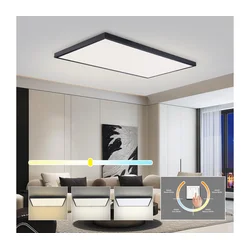 Brilagi -LED Kupatilsko plafonsko svetlo FRAME LED/96W/230V 120x60 cm IP44 crno