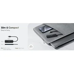 CUDY Cudy UH40A HUB 4 USB3.0 4-port, storage speed 5Gbps, black (alt. UHB-U3P4-03)