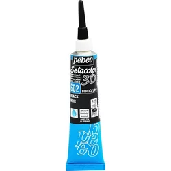 Pebeo Setacolor 3D kontura za tekstil črna 20 ml