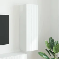 TV zidni ormar Sjajno bijelo 30 x 31 x 100 cm Konstruirano drvo