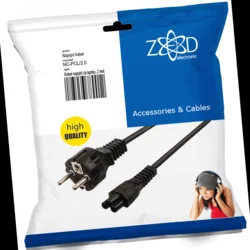 ZED elektronski kabl za napa?anje za laptop, dužina 2,0 m (miki maus) - NC-PCL/2,0, crni
