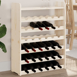 Stalak za vino s gornjom pločom 67,5x25x87 cm masivna borovina