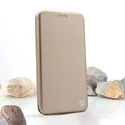 Maska na preklop Teracell Flip Premium za Xiaomi Redmi 12C zlatna.