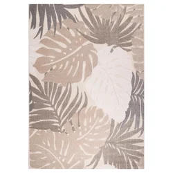 Lesnina PREPROGA ZA ZUNANJO UPORABO Floral 80/150 cm tkano rjava, bež