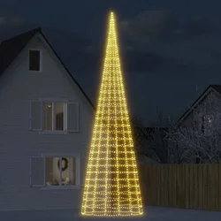 LED božićno drvce 3000 LED toplo bijelo 800 cm