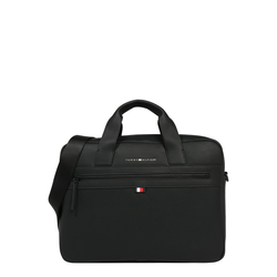 Torba za prenosnik Tommy Hilfiger Essential Pu Computer Bag AM0AM09507 Črna