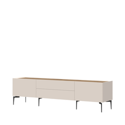 JELA TV STO TV206N-2K2F/S45 - kolekcija Sky 45 - Tobacco hrast/Kašmir mat lak - 206x56x47 cm