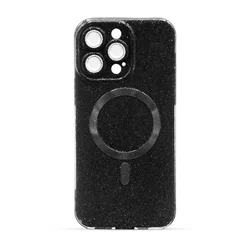 Maska za telefon MAGSAFE GLITTER za Iphone 14 Pro Max, Crna