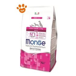 MONGE Suva hrana za odrasle pse najmanjih rasa, piletina 3kg