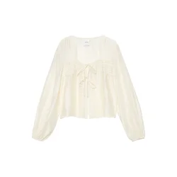 Pull&Bear Bluza volneno bela