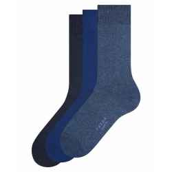 FALKE Nogavice Happy marine/temno modra/progasto modra