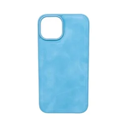 Maska za telefon LEATHER CASE za Iphone 14, Svetloplava