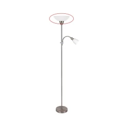 Rabalux 4067 - Zamenska prigušiva za podnu lampu DIANA E27, velika, bela
