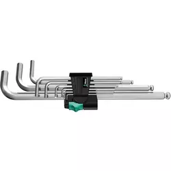 WERA Set imbus ključeva metrički hromirani 9/1 950/9 Hex-Plus 1 05022087001 srebrni