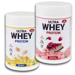 Olympic Ultra Whey Protein Cheescake malina i banana, 750g, 2 komada