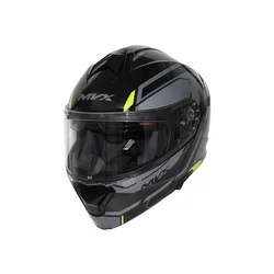 MVX 935SV Flip Up kaciga za motor, crno-siva, veličina M