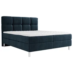 Esposa POSTELJA Z VZMETNICO 180 cm x 200 cm , tekstil temno modra