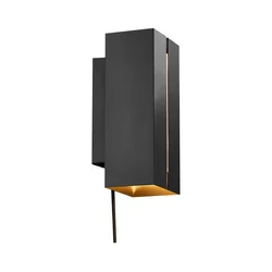 Nordlux - LED prigušiva zidna lampa CURTIZ 2xLED/4,5W/230V crna